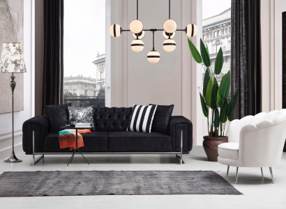 Modern furniture living room complete sofa couch three-seater upholstered furniture armchair